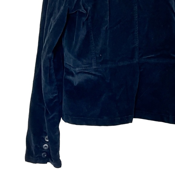 Bill Blass | Black corduroy button front blazer minimalist jacket size l… - Picture 6 of 9